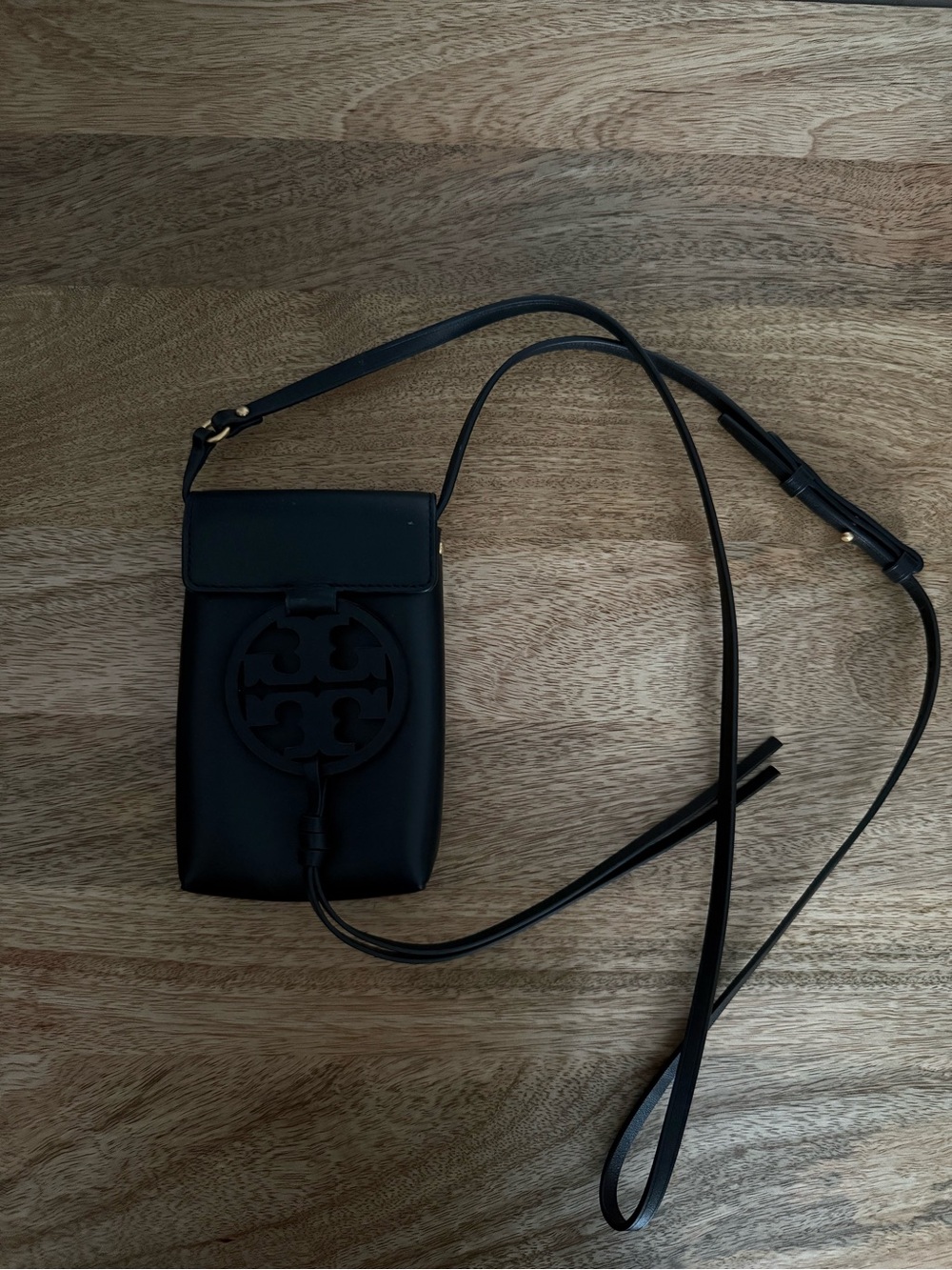Tory Burch Leather Crossbody Phone Bag - Picture 2 of 3